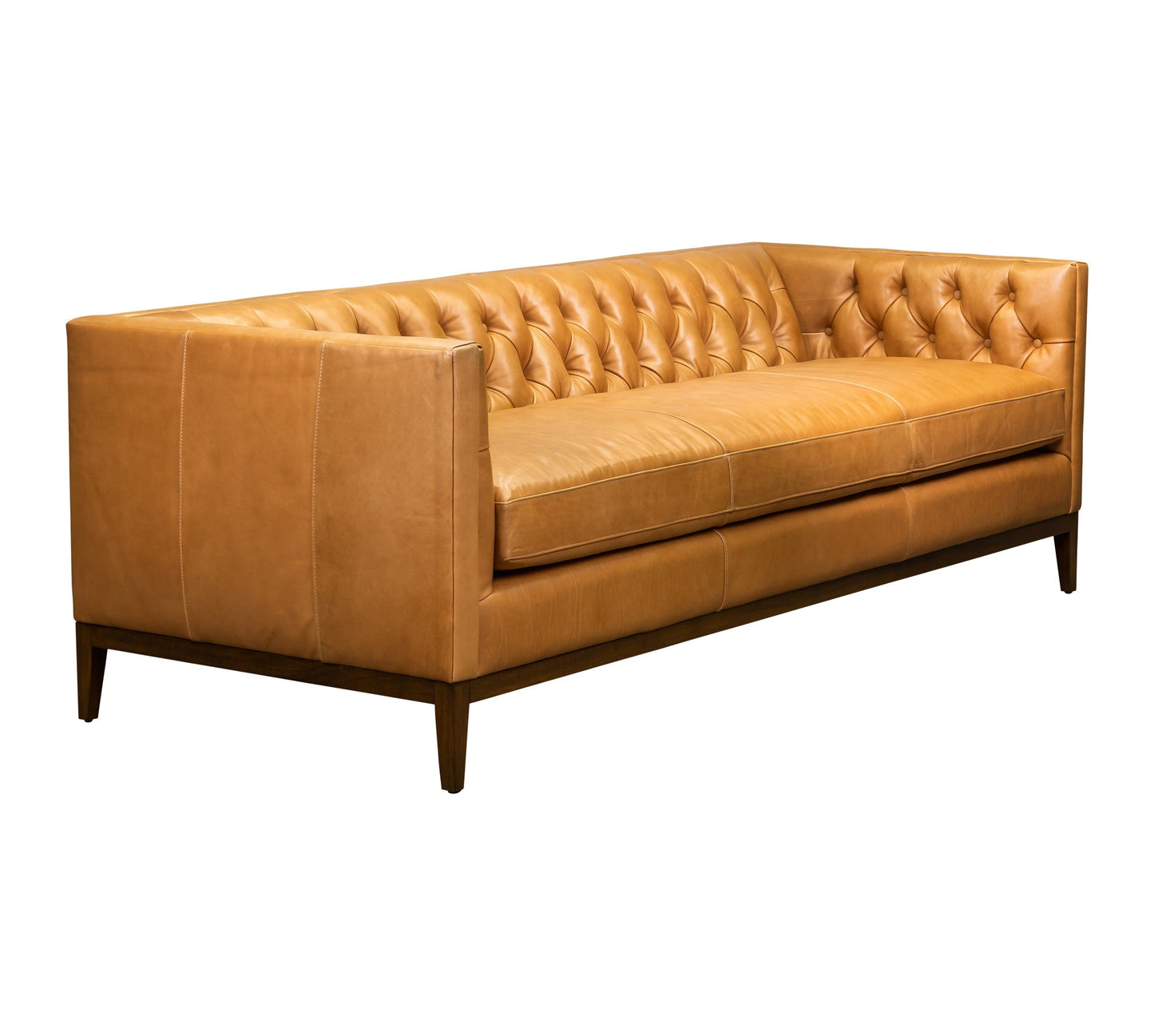Clara Elegant Style Leather Sofa