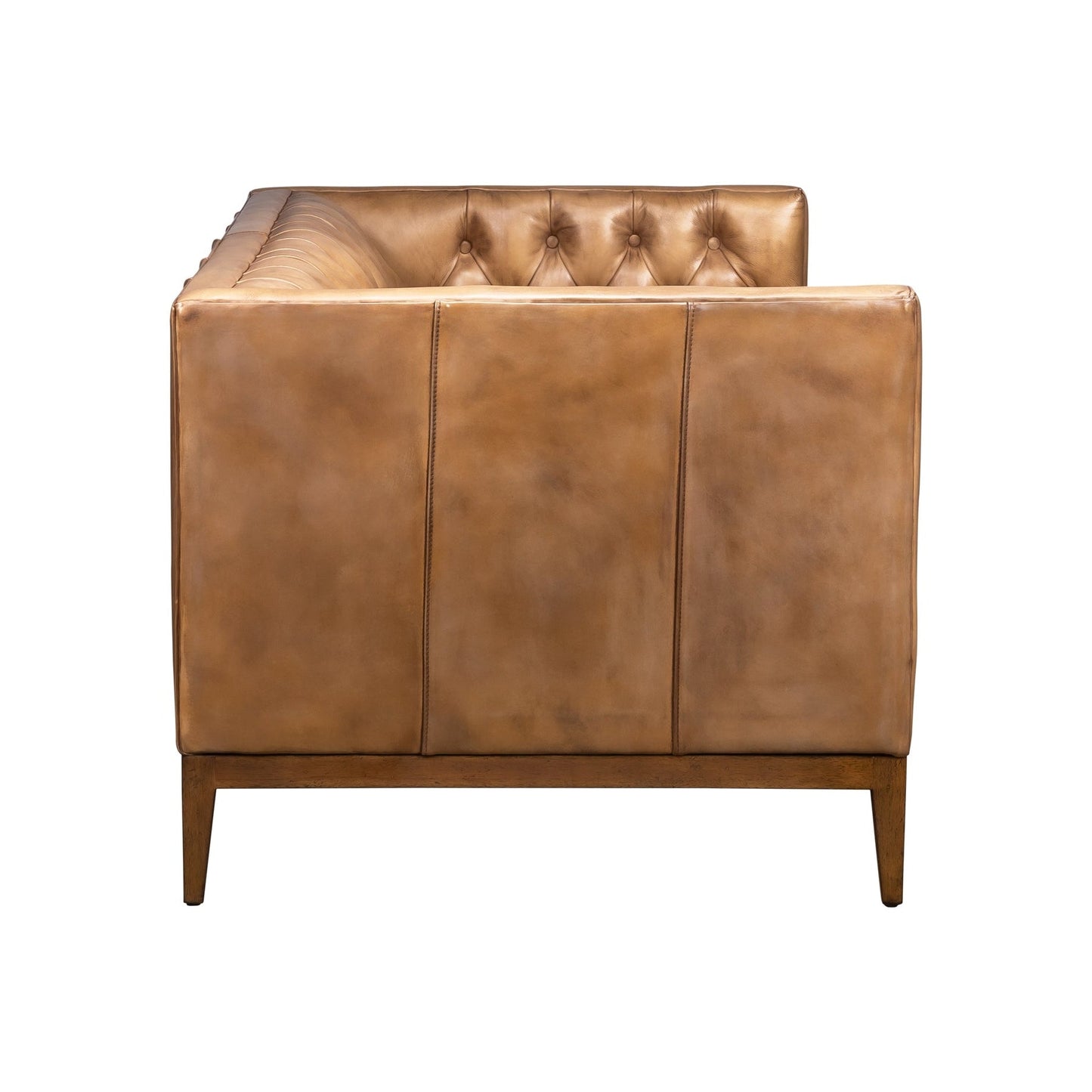 Clara Comfort Design Leather Loveseat