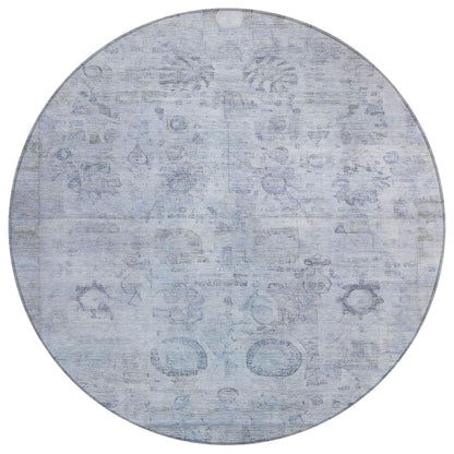 Laeanor Blue Washable Indoor-Outdoor Rug