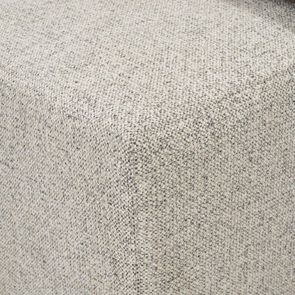 Trayden Gray Fabric Slider-Top Ottoman Coffee Table -- Dark Brown