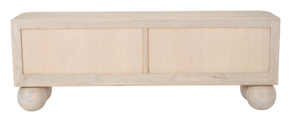 Kuti Natural Wood Entertainment Stand