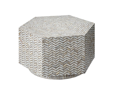 Brando Hexagon Coffee Table Mother Of Pearl