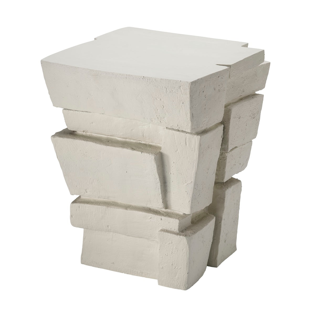 Brick Fiber Glass Side Table - Limited Stock Available