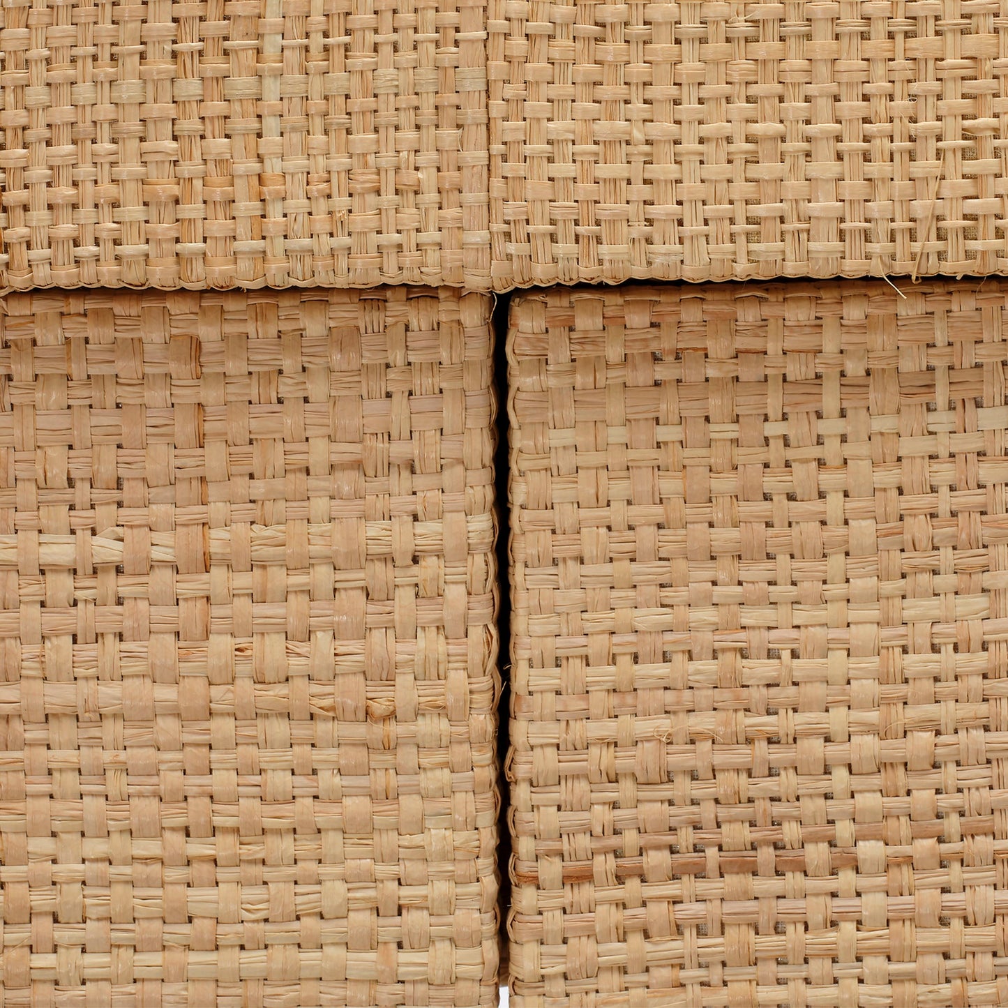 Montecito 2-Drawer Raffia Console Table Storage