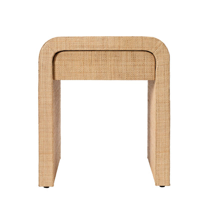 Montecito 1-Drawer Raffia Side Table by Jamie Young