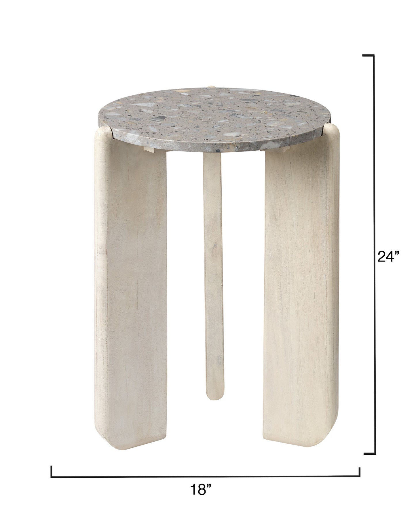 Quarry Wooden Round Side Table