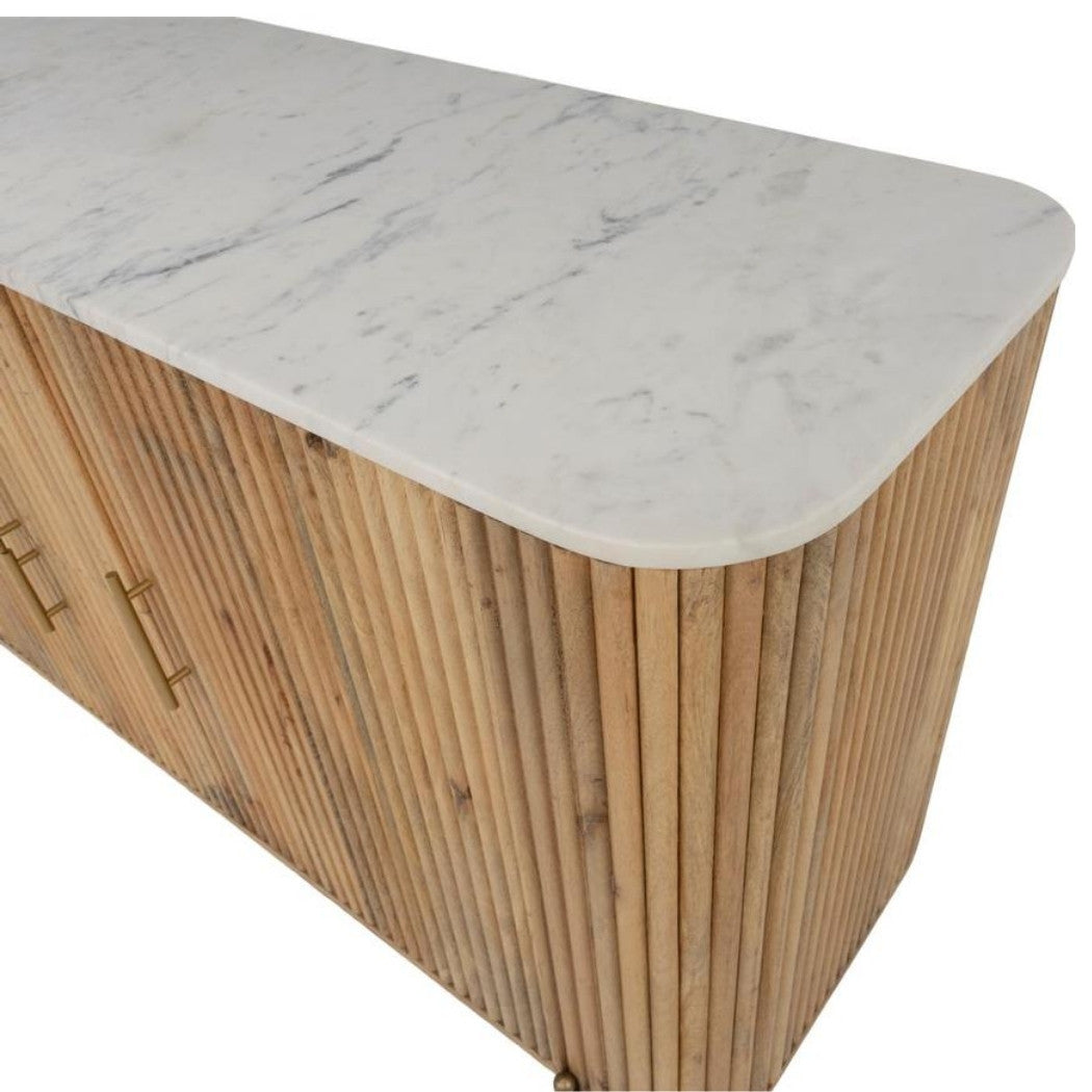 LOOMLAN Trivana Marble Top Modern Sideboard