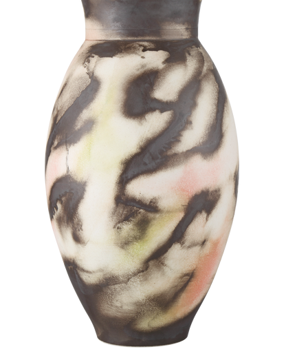 Celestial Porcelain Black Vase