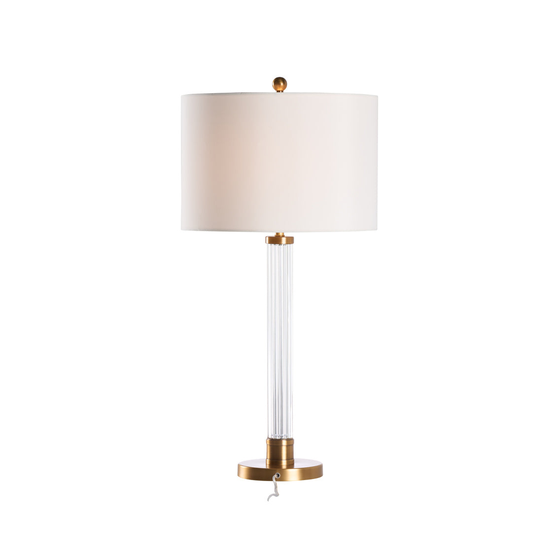 Wildwood Andrews Vertical Crystal Rods Base Table Lamp