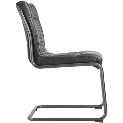 21 in Dining Chair Leather Set Of 2 - LOOMLAN - Moe's Home - Dining Chairs