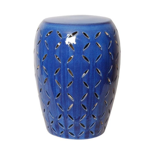 Emissary 21 in. Lattice Outdoor Decorative Garden Stool
