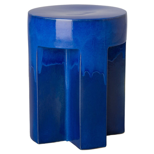Emissary 21 in. TX Ceramic Outdoor Garden Stool