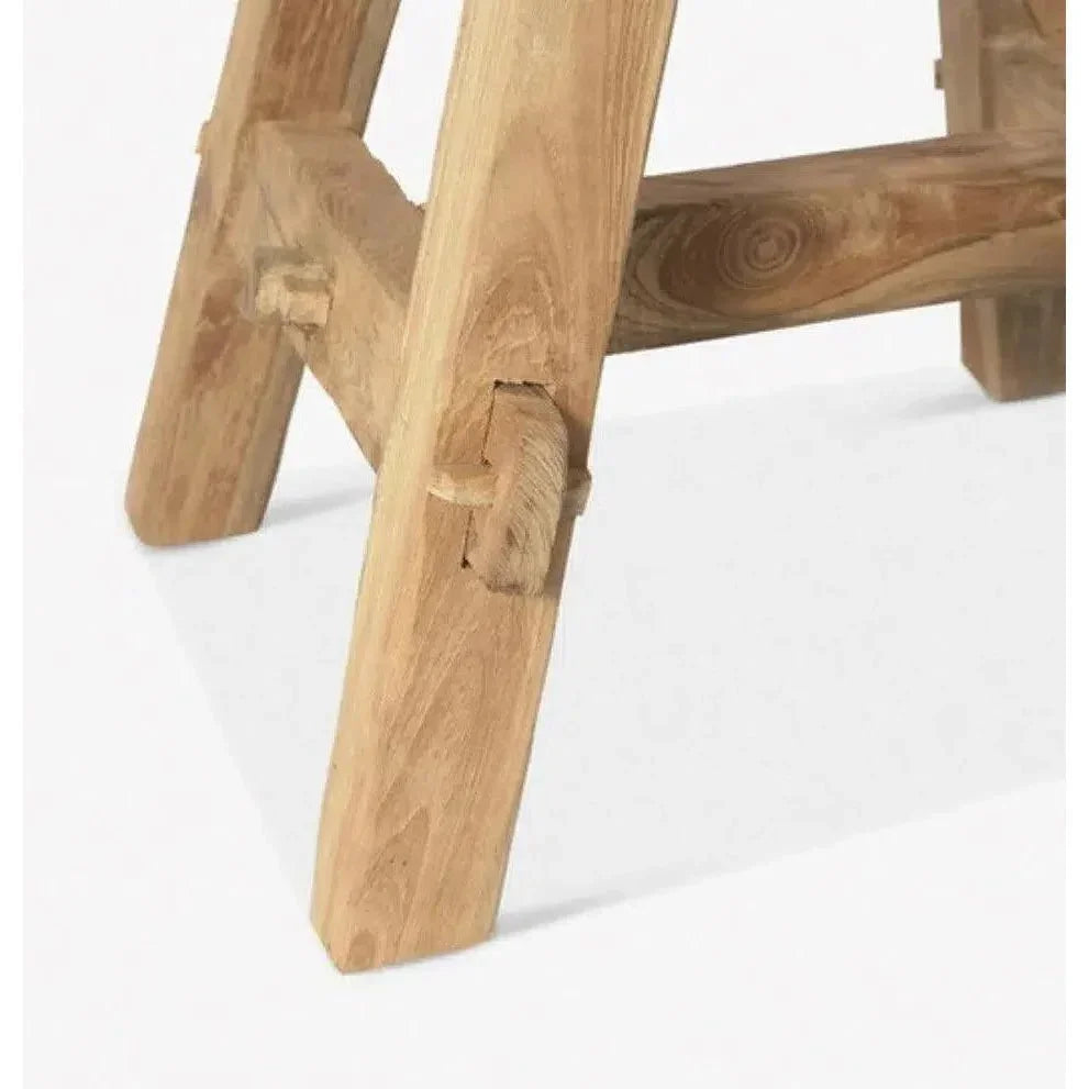 Scappler Reclaimed Teak Outdoor Stool -- view 4