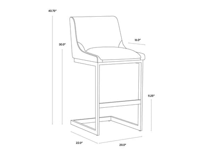 Holly Fabric Upholstered Barstool