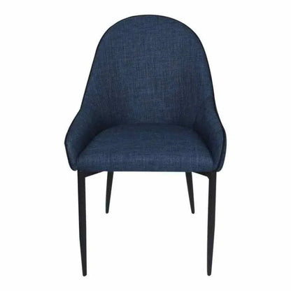 21.5 Inch Dining Chair Dark Blue Set Blue - LOOMLAN - Moe's Home - Dining Chairs