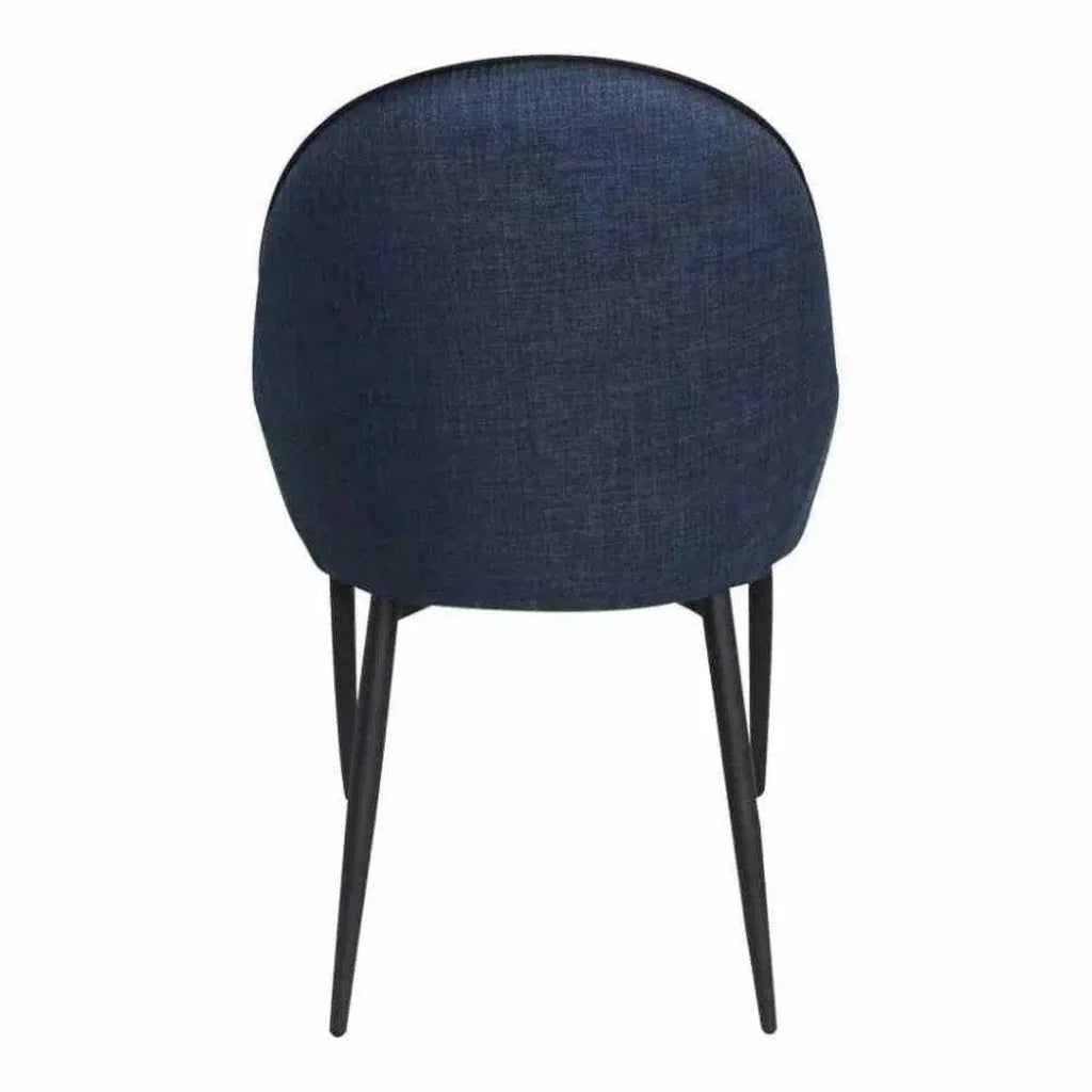 21.5 Inch Dining Chair Dark Blue Set Blue - LOOMLAN - Moe's Home - Dining Chairs