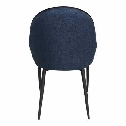 21.5 Inch Dining Chair Dark Blue Set Blue - LOOMLAN - Moe's Home - Dining Chairs