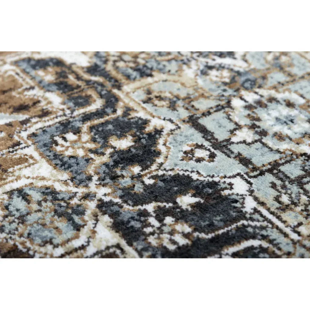 Bede Medallion Brown Large Area Rugs For Living Room - LOOMLAN - LOOMLAN - Area Rugs