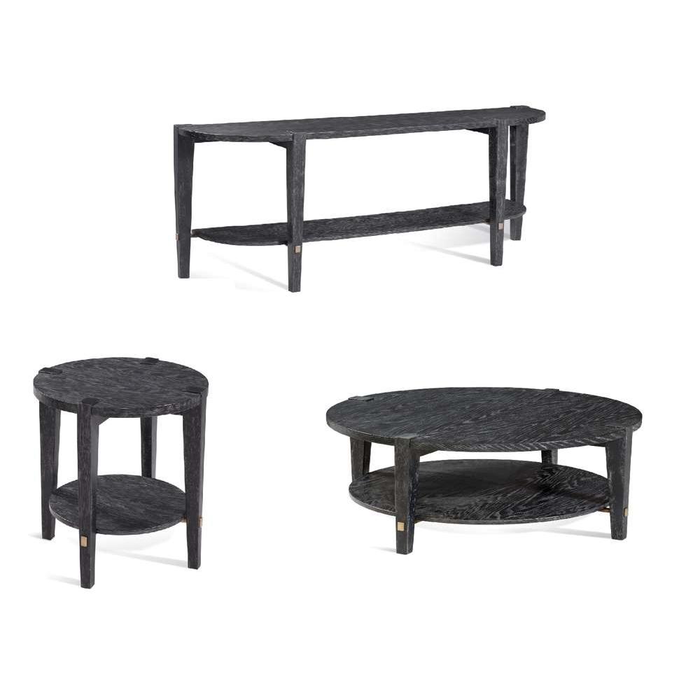 Whitfield Wood Black Sofa Table - view 5