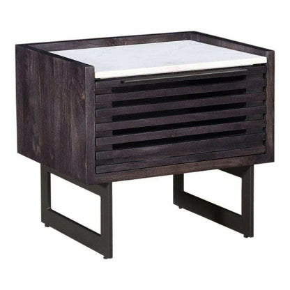 22 Inch Nightstand Grey Contemporary Nightstands LOOMLAN By Moe's Home