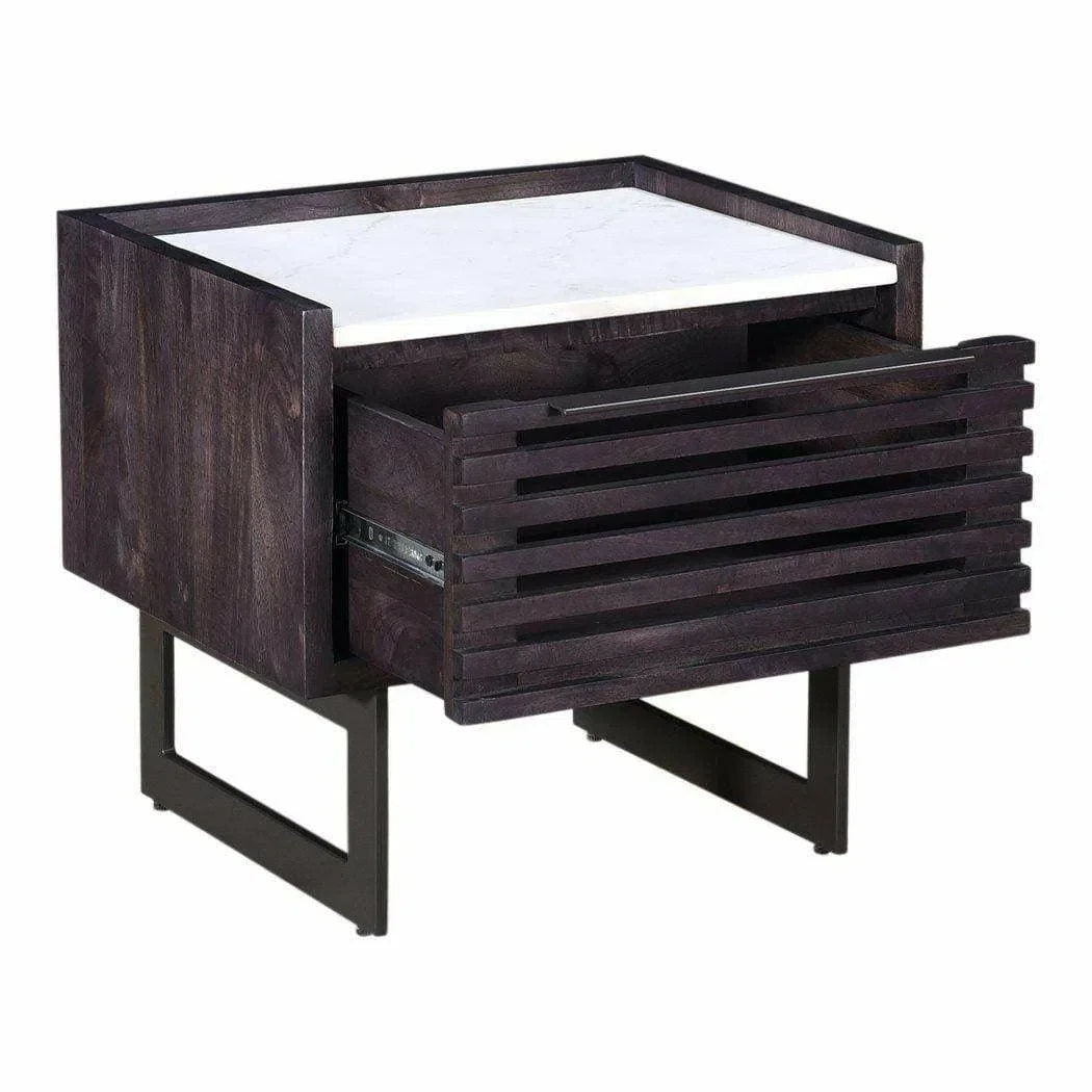 22 Inch Nightstand Grey Contemporary Nightstands LOOMLAN By Moe's Home