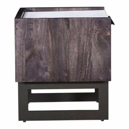 22 Inch Nightstand Grey Contemporary Nightstands LOOMLAN By Moe's Home