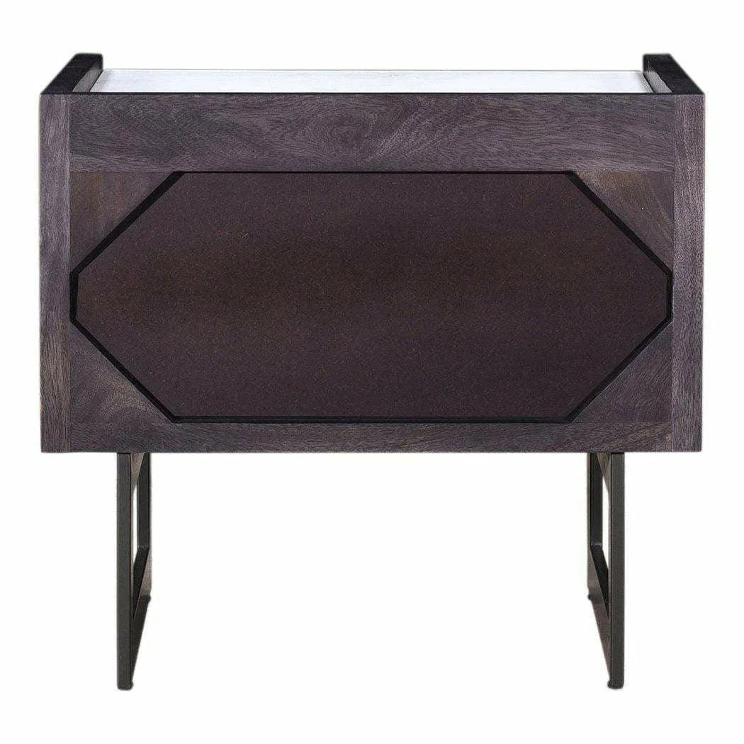 22 Inch Nightstand Grey Contemporary Nightstands LOOMLAN By Moe's Home