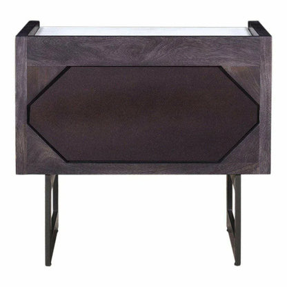 22 Inch Nightstand Grey Contemporary Nightstands LOOMLAN By Moe's Home