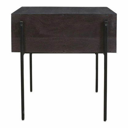 22 Inch Side Table Brown Modern Side Tables LOOMLAN By Moe's Home