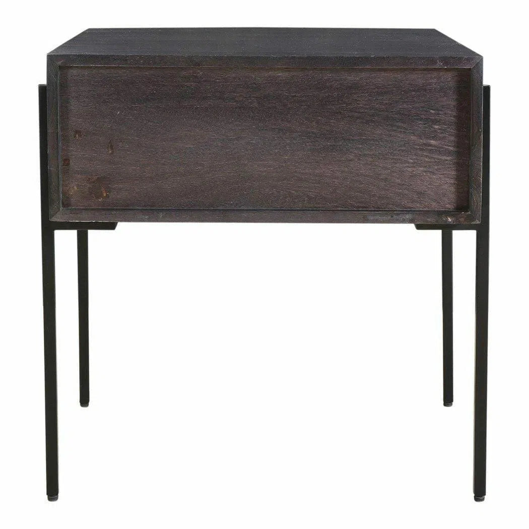 22 Inch Side Table Brown Modern Side Tables LOOMLAN By Moe's Home