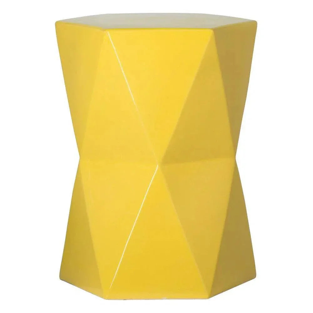 22 in. Matrix Hexagon Outdoor Garden Stool