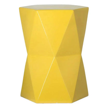 22 in. Matrix Hexagon Outdoor Garden Stool