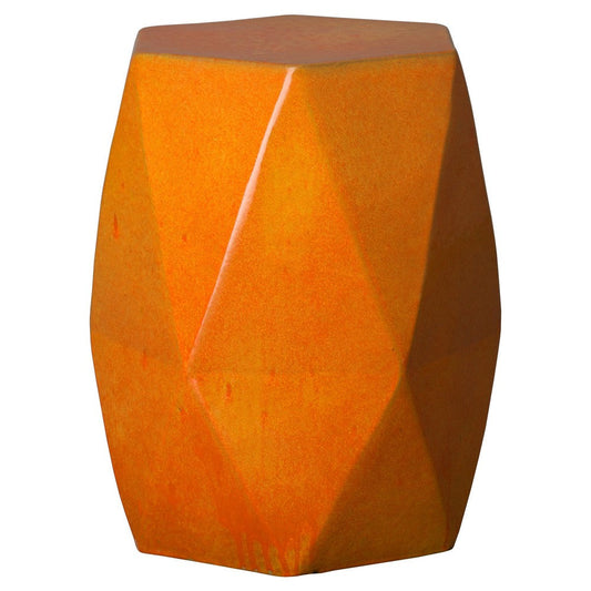 Emissary 22 in. Brilliant Matrix Ceramic Garden Stool