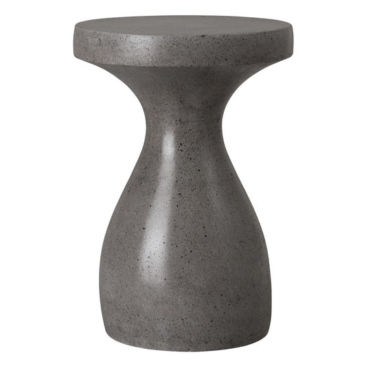 Emissary 22 in. Caemen Teardrop Terrazzo Outdoor Garden Stool