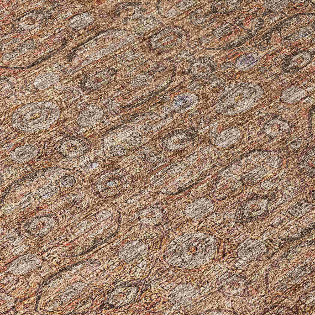 Kaelara Copper Washable Indoor-Outdoor Rug