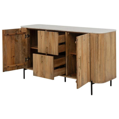 LOOMLAN Trivana Marble Top Modern Sideboard