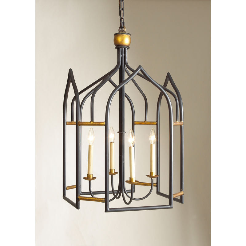 Chelsea House Seville Black Gold Five-Light Lantern
