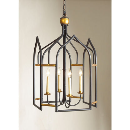 Chelsea House Seville Black Gold Five-Light Lantern