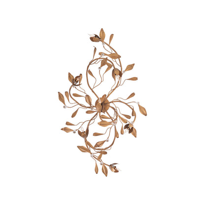 Bay Laurel Leaf Iron Flush Mount