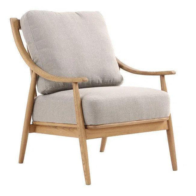 Kinsley Club Chair - Light Linen Cushions / Natural -- view 2