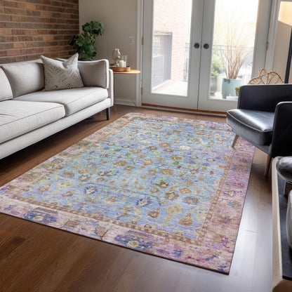 Laeel Seafoam Washable Indoor-Outdoor Rug -- view 2