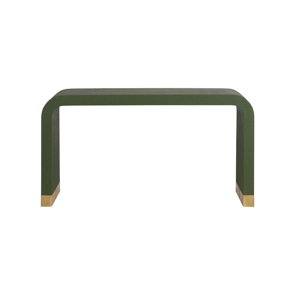 Chelsea House Waterfall Raffia Warp Console Table