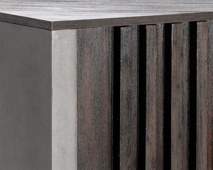 Bane Sideboard Contemporary Wood And Concrete Design