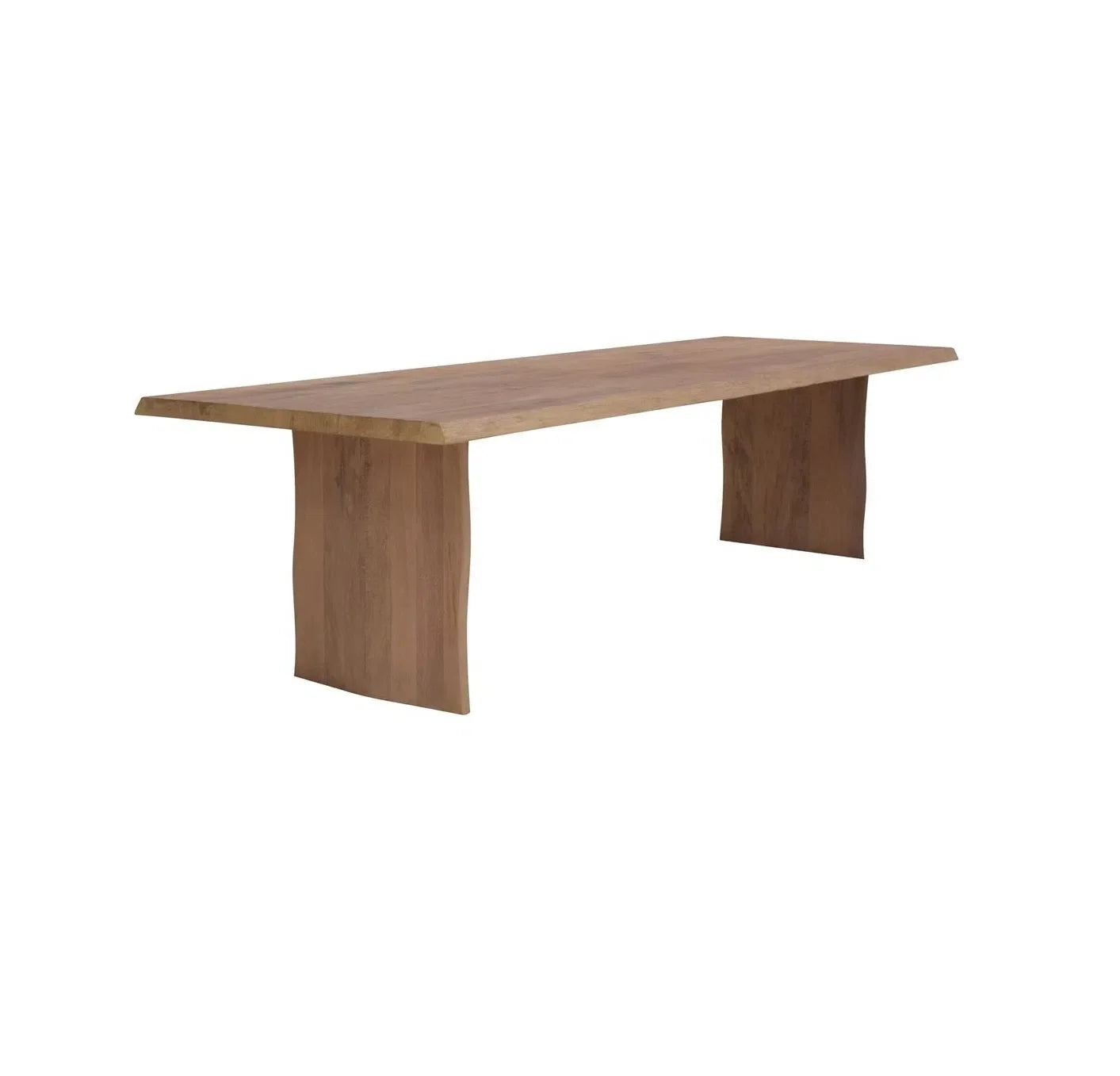 Lilia Live Edge Farmhouse Dining Table Natural Wood Tone