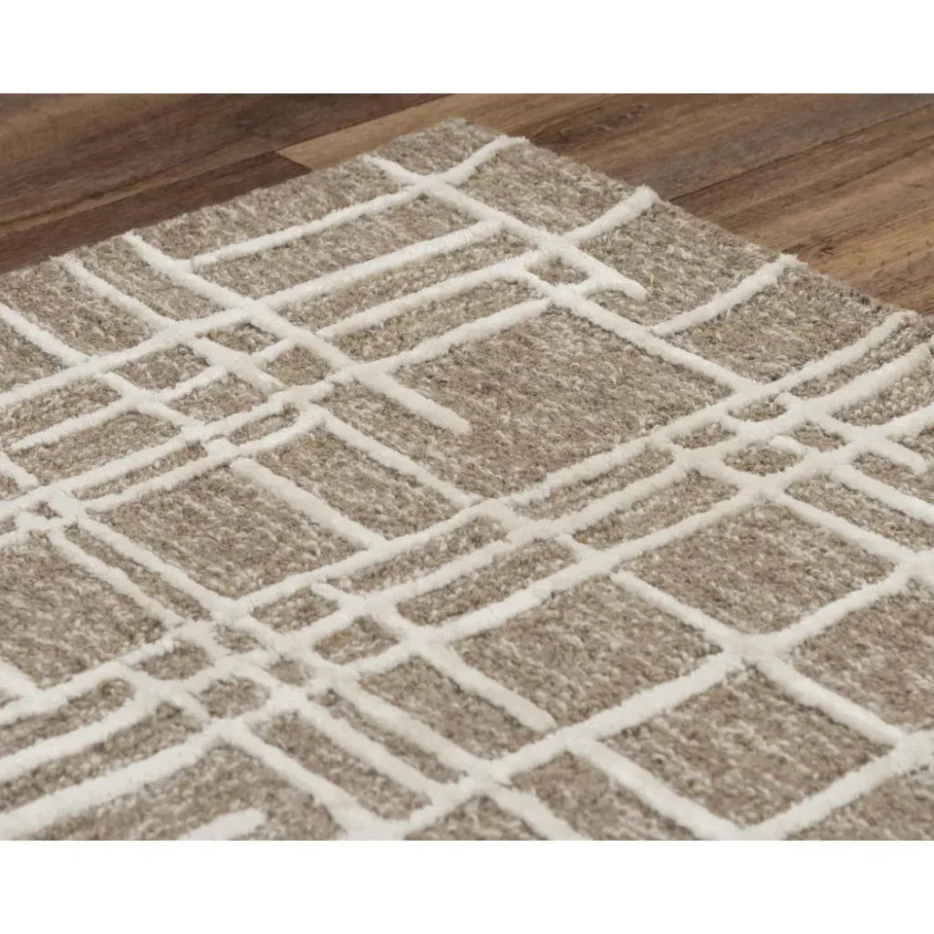 Baby Geometric Brown Area Rugs For Living Room -- brown