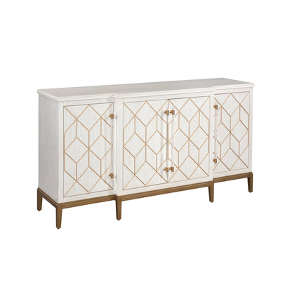 Bassett Mirror Perrine Wood White Server