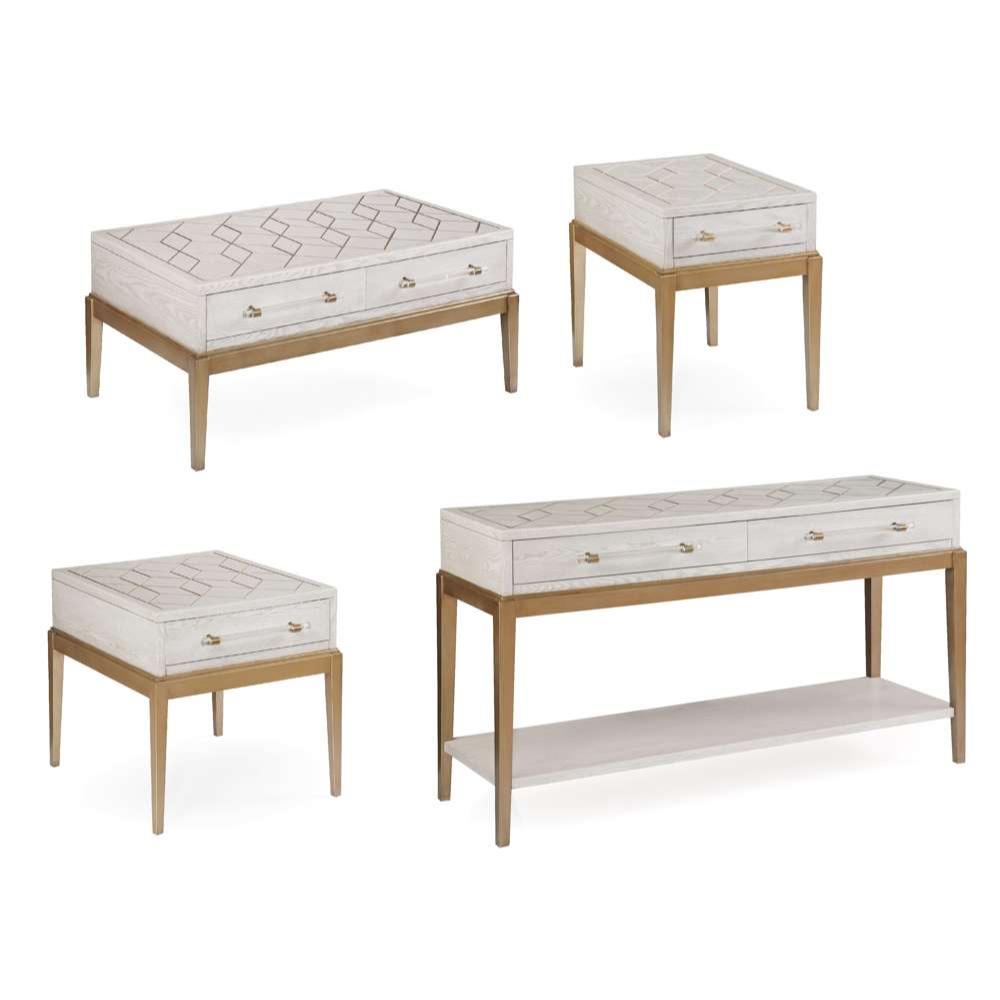 Perrine Wood White Square End Table - Heirloom Quality Wood - view 5