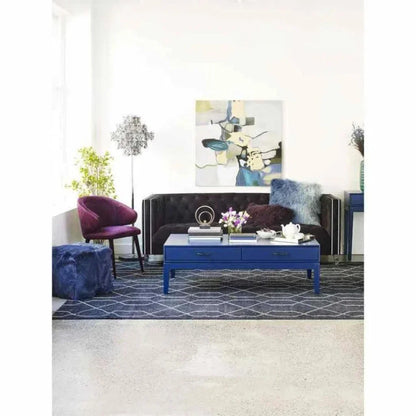 24.5 Inch Dining Chair Purple Art Deco - LOOMLAN - Moe's Home - Dining Chairs