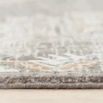 Alon Medallion Light Gray Large Area Rugs - LOOMLAN - LOOMLAN - Area Rugs