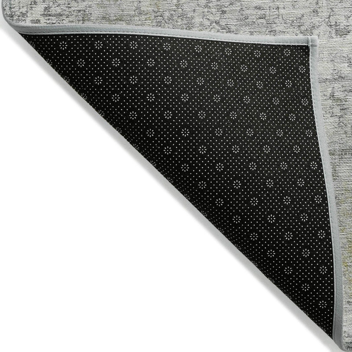 Kaelien Gray Washable Indoor-Outdoor Rug